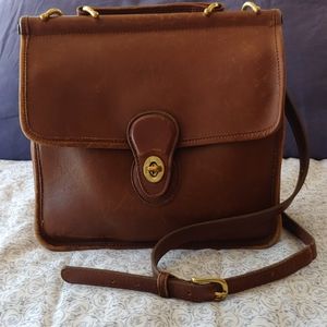 Coach Willis Clove Brown Leather Purse